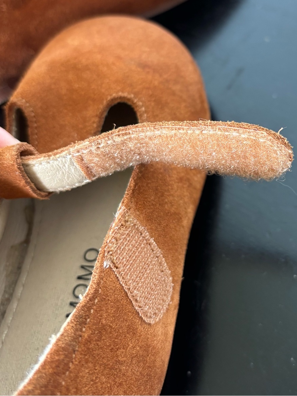 Otter Momo Cognac Suede Mary Jane T-Strap Shoes Size 6 Toddler - Picture 9 of 10